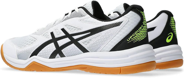 Asics Men Upcourt 5 White / Safety Yellow