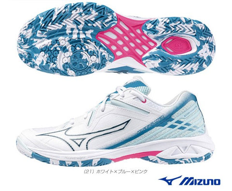 Mizuno Wave Claw 3 - White/ Sailor Blue/ Pink Tetra