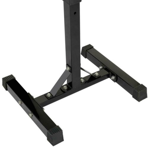 Adjustable Portable Barbell Rack Stand Holder